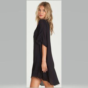 **LAST 1** Billabong Seek and Find Caftan Cover Up Black Size M- barely worn